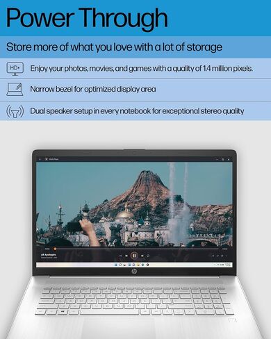 HP 17.3" FHD Laptop for Business & Students - w/External DVD Drive & Office Lifetime License, AMD Ryzen 5 7430U CPU, 250 Nits IPS Display, Webcam, Wifi6, Win 11 Pro (64GB RAM 2TB SSD) in Saudi Arabia