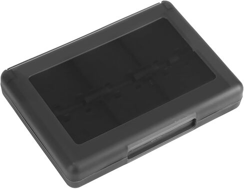Kimiss Black 28 in 1 Card Card Case - PP Blastic Cartorge Box for 3DS DSL DSI LL ، علبة بطاقة ذاكرة صديقة للبيئة مع تصميم الجيب (أسود) in Saudi Arabia