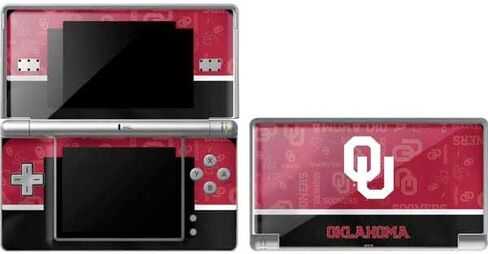 Skinit Decal Gaming Skin Compatible with DS Lite - Officially Licensed University of Oklahoma Sooners Cracked Design in Kuwait
