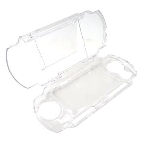 WELURE Clear Protective Snap-In Case Cover Compatible for Sony PSP Slim 2000 3000, Hard Shell with LCD Screen Case Protects and Flip Open for Easy Viewing and Acts as a Glare Reduction