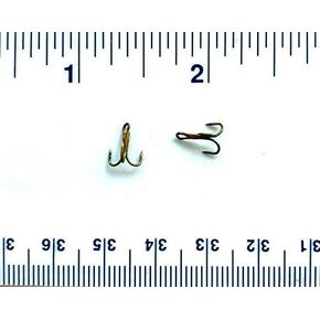 50 Gerry's Tackle 3X Strong Bronze Treble Hooks Size 18