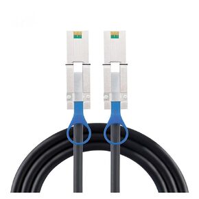 S-AS 26P SFF-8088 إلى SFF-8088 كابل البيانات S-AS SFF-8088 ذكر إلى 8088 كابل الذكور 26P إلى 26P كبل القرص الصلب (2M)