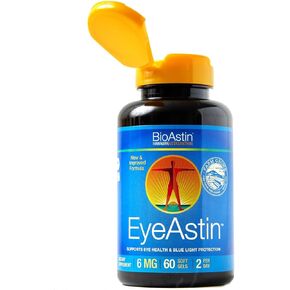 EyeAstin, BioAstin Hawaiian Astaxanthin with Lutein & Zeaxanthin, Supports Eye Health Naturally, 60 Count