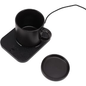 دافئ Aramox Intelligent Drink Warmer 55 ℃ مدفأة دافئة دافئة USB رقيقة ومحمولة ، مناسبة لمكتب العمل ، 711G (أسود)
