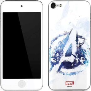 Skinit Decal MP3 Player Skin Compatible with iPod Touch (6th Gen 2015) - Officially Licensed Marvel Avengers Blue Logo Design