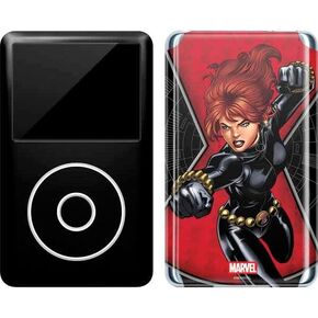 Skinit Decal MP3 Player Skin Compatible with iPod Classic (6th Gen) 80GB - Officially Licensed Marvel Black Widow Natasha Romanova Design