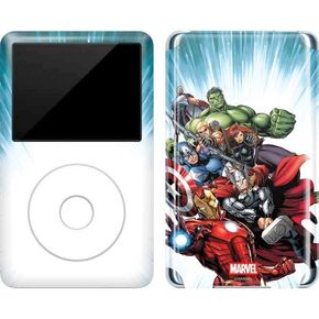 Skinit Decal MP3 Player Skin Compatible with iPod Classic (6th Gen) 80GB - Officially Licensed Marvel Avengers Assembled Design