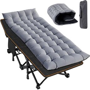 Mophoto كبير الحجم القابل للطي COT للبالغين ، 78 "× 32" XXL نوم نوم شاق للبالغين سرير نوم محمول في الهواء الطلق مع مرتبة لمكتب المعسكر المنزلي غفوة