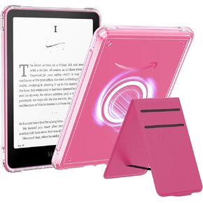 حالة Moko Magnetic لـ 7 "Kindle Paperwhite 12th Gen 2024 & Kindle Colorsoft Signature Edition ، غطاء Cover Cover Ultra Thin Diy Case مع شحن لاسلكي مغطى بالكامل ، الأسود