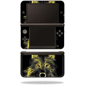MightySkins Skin Compatible with Nintendo 3DS XL - Neon Wolf | Protective, Durable, and Unique Vinyl Decal wrap Cover | Easy to Apply, Remove, and Change Styles | Made in The USA