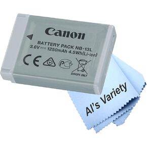 Canon NB-13L Lithium-ion Battery Pack for Canon PowerShot G1 X Mark II ، SX740 ، G7 X ، G7 X Mark II ، III ، G9 X ، G9 X Mark II ، SX270 ، SX620 ، SX720 ، SX730 ، G1 X Mark III (Pulk Packaging)
