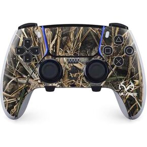 Skinit Decal Gaming Skin Compatible with PS5 DualSense Edge Pro Controller - Officially Licensed Realtree Edge Camo Design