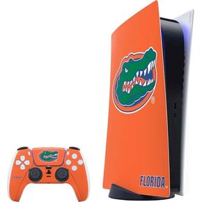 Skinit Decal Gaming Skin Compatible with PS5 Bundle - Officially Licensed University of Florida Gators Mascot Blue Design