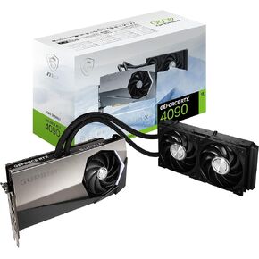 MSI GeForce RTX 4090 Suprim Liquid X 24G Graphics Card - 24GB GDDR6X ، 2625 MHz ، PCI Express Gen 4 ، 384 -BIT ، 3X DP V 1.4A ، HDMI 2.1A (يدعم 4K و 8K HDR)