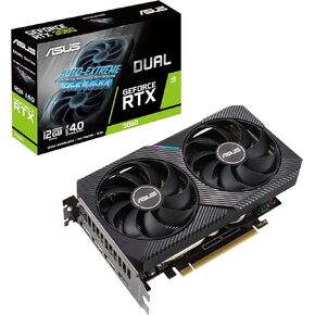 ASUS Dual NVIDIA GeForce RTX 3060 V2 12GB GDDR6 Gaming Graphics Card (PCIe 4.0, 12GB GDDR6 Memory, HDMI 2.1, DisplayPort 1.4a, 2-Slot Design, Axial-tech Fan Design, 0dB Technology)