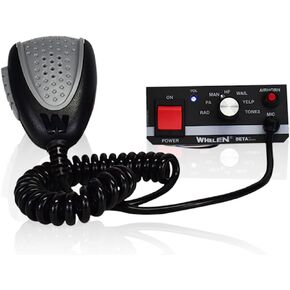 Whelen Beta Full Function Controller BETA1 - 200-Watt Siren Controller - 16 Tones, Hands-Free Operation, Noise-Canceling Microphone - Compact Design for Emergency Vehicles