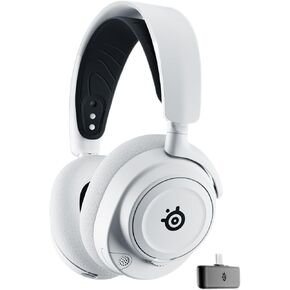 Arctis Nova 7X Wireless Multi-System Gaming & Mobile Headset - Nova Acoustic System - 2.4GHz + Bluetooth - 38Hr Battery - USB-C - ClearCast Gen2 Mic - Xbox Series X|S, PC, PS5, Switch - White