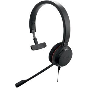 Jabra Evolve 20 Wired Headset (2025 Edition) - Single-Ear Wired Headset for Office and Work from Home - Call Control - Certified for MS Teams - USB-C/A Connectivity - Black
