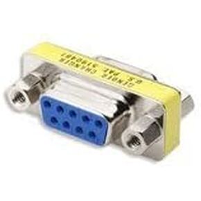 DB9 Female to DB9 Female Mini Gender Changer, Manhattan 360364