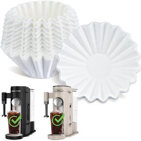 Disposable Coffee Paper Filters for Ninja Pod & Grounds Specialty Single-Serve Coffee Maker, 100 Pcs Coffee Filter Compatible with Ninja PB051 PB041 Coffee Maker