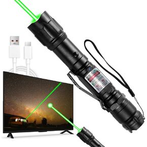 Long Range Laser Pointer High Power - Rechargeable Green Laser Pointer for Astronomy Construction and Outdoor Adventures