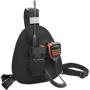 Universal Radio Harness Radio Radio Horder Counter Strap Walkie Talkie Chest Rig Pack Pouch Pouch الحافظة المناسبة لجميع أنواع Baofeng Kenwood Motorola Quansheng
