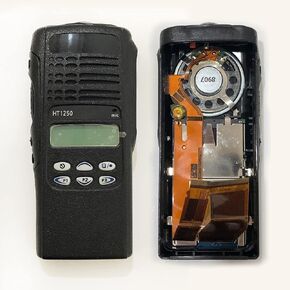 HT1250 Limited-Key Front Housing Replacement Case - with Integrated Speaker & LCD Display, Compatible with Limited-keypad Model Two-Way Radios