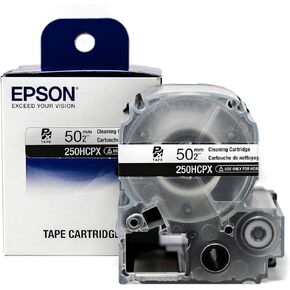 Epson Labelworks 250HCPX خرطوشة تنظيف حقيقية - شريط تنظيف 2 "(50 مم) ، 13.1 قدم