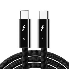 3Ft High-Speed USB C USBC Compatible with Thunderbolt 5 Cable for MacBook, iPhone 15 16, Samsung, Lenovo, HP, SSD, Monitor, Data Transfer, Fast Charging, Monitor, Docking Station, Hub, Video Display