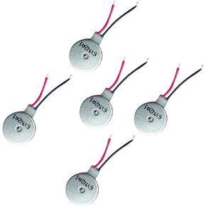 5Pcs 8mm Diameter DC Vibrating Motor Mini Tiny Vibration Motors Flat Coin Button-Type Micro DC Vibrating Motor for Smartwatch