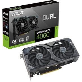 ASUS Dual Geforce RTX ™ 4060 OC White Edition 8GB GDDR6 (PCIE 4.0 ، 8GB GDDR6 ، DLSS 3 ، HDMI 2.1A ، DisplayPort 1.4A ، 2.5 SLOT DESIGN ، DESICAL AXIAL-TECH DESIGN ، 0DB Technology ، and More) (Reneded) (