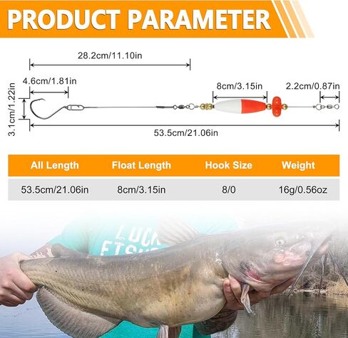 Santee Rig Catfish Float Cooper Rig for Bank Fishing Catfishing. in Kuwait