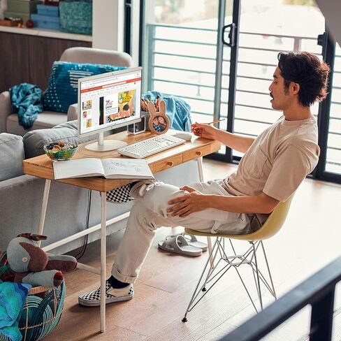 HP 21.5" FHD All-in-One Desktop Computer -w/Office Lifetime & Win 11 Pro | FHD Anti-Glare Display | HDMI | WiFi6 | Webcam | Wired Keyboard & Mouse | 32GB RAM + 1TB SSD in Saudi Arabia