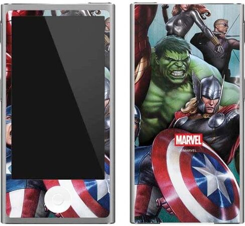 Skinit MECAL MP3 Player Skin متوافق مع iPod Nano (7th Gen & 2012) - Marvel Avengers مرخص رسميًا التصميم in Kuwait