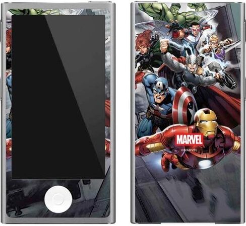 Skinit MECAL MP3 Player Skin متوافق مع iPod Nano (7th Gen & 2012) - Marvel Avengers مرخص رسميًا التصميم in Kuwait