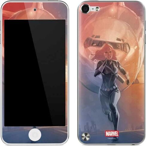 Skinit Decal MP3 Player Skin Compatible with iPod Touch (5th Gen&2012) - Officially Licensed Marvel Black Widow Running Design in Kuwait