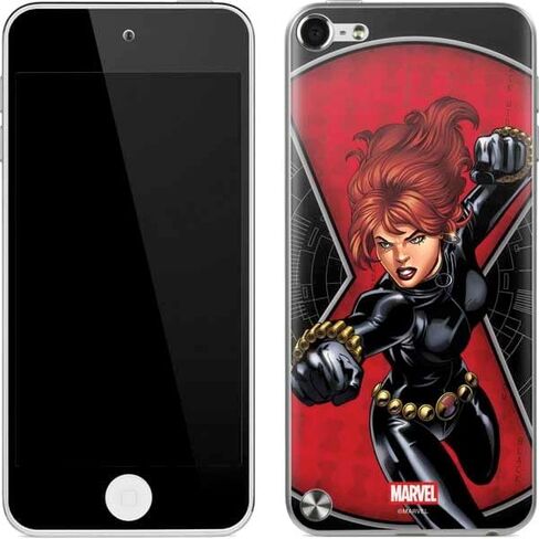 Skinit Decal MP3 Player Skin Compatible with iPod Touch (5th Gen&2012) - Officially Licensed Marvel Black Widow Running Design in Kuwait
