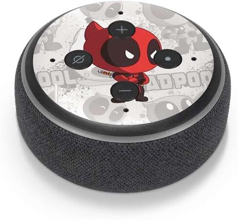 Skinit Skinit Audio Audio Skin متوافق مع Amazon Echo Dot 3 - Marvel Deadpool Babypool Design in Kuwait