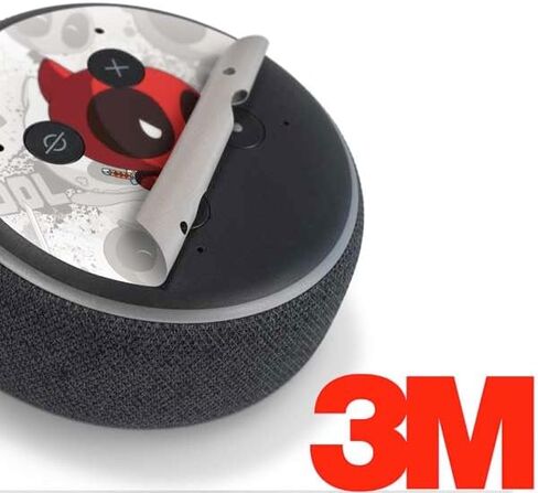 Skinit Skinit Audio Audio Skin متوافق مع Amazon Echo Dot 3 - Marvel Deadpool Babypool Design in Kuwait