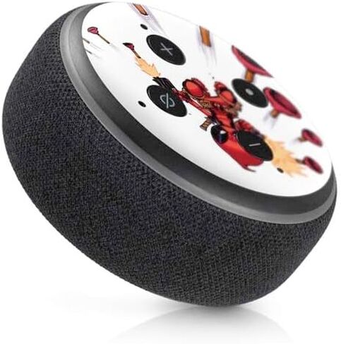 Skinit Skinit Audio Audio Skin متوافق مع Amazon Echo Dot 3 - Marvel Deadpool Babypool Design in Kuwait