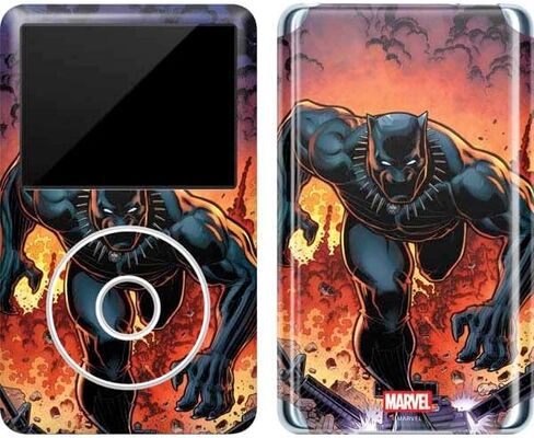 Skinit Decal MP3 Player Skin Compatible with iPod Classic (6th Gen) 80GB - Officially Licensed Marvel Black Panther Rise of Black Panther Design in Kuwait