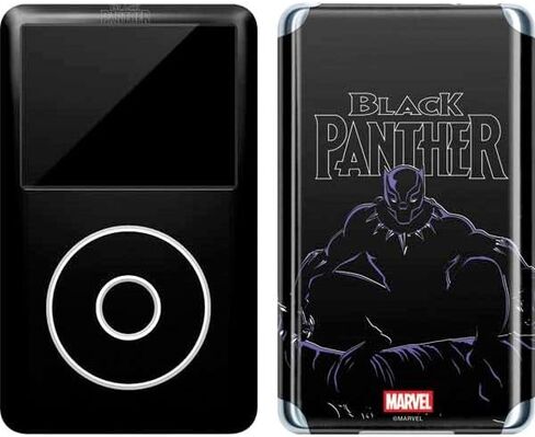 Skinit Decal MP3 Player Skin Compatible with iPod Classic (6th Gen) 80GB - Officially Licensed Marvel Black Panther Rise of Black Panther Design in Kuwait