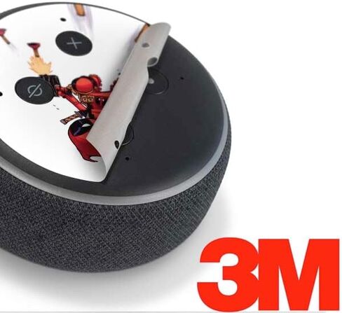 Skinit Skinit Audio Audio Skin متوافق مع Amazon Echo Dot 3 - Marvel Deadpool Babypool Design in Kuwait