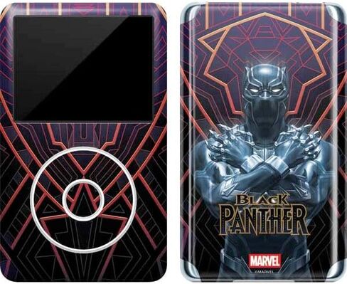 Skinit Decal MP3 Player Skin Compatible with iPod Classic (6th Gen) 80GB - Officially Licensed Marvel Black Panther Rise of Black Panther Design in Kuwait