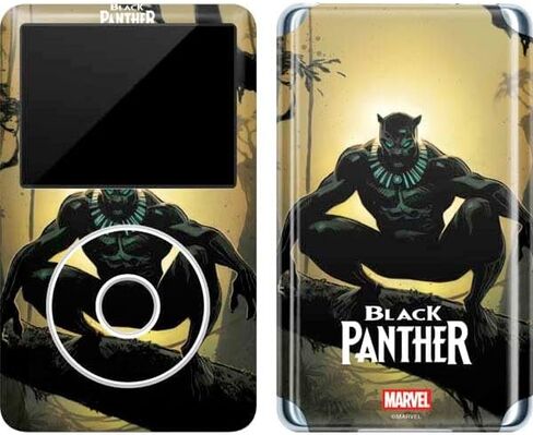 Skinit Decal MP3 Player Skin Compatible with iPod Classic (6th Gen) 80GB - Officially Licensed Marvel Black Panther Rise of Black Panther Design in Kuwait