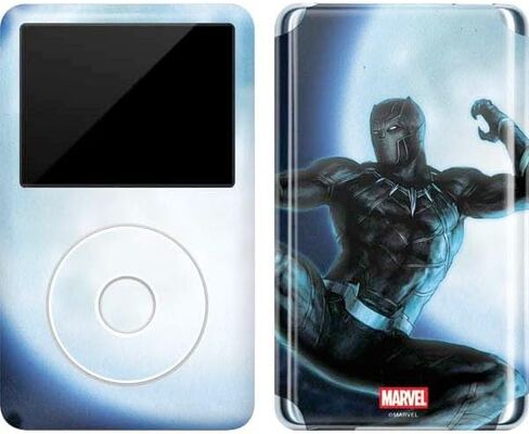 Skinit Decal MP3 Player Skin Compatible with iPod Classic (6th Gen) 80GB - Officially Licensed Marvel Black Panther Rise of Black Panther Design in Kuwait