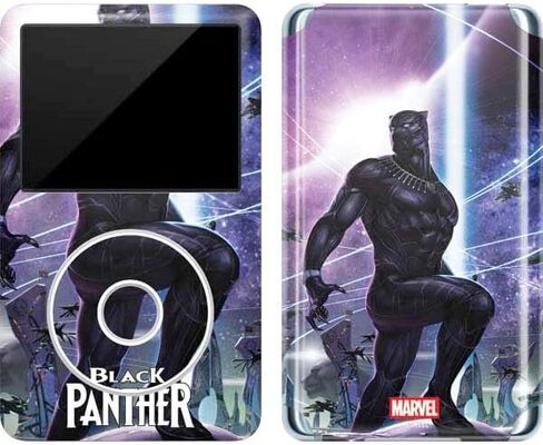 Skinit Decal MP3 Player Skin Compatible with iPod Classic (6th Gen) 80GB - Officially Licensed Marvel Black Panther Rise of Black Panther Design in Kuwait