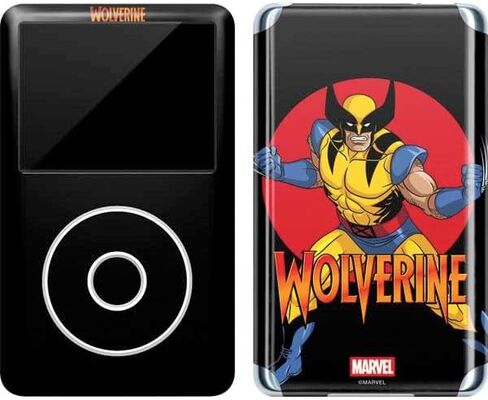 Skinit Decal MP3 Player Skin Compatible with iPod Classic (6th Gen) 80GB - Officially Licensed Marvel X-Men Wolverine Design in Kuwait