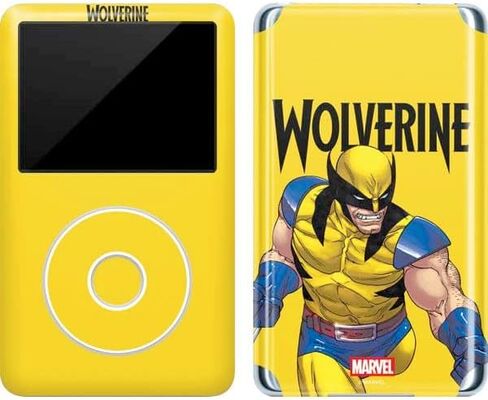 Skinit Decal MP3 Player Skin Compatible with iPod Classic (6th Gen) 80GB - Officially Licensed Marvel X-Men Wolverine Design in Kuwait