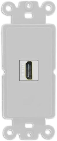 RiteAV - HDMI Port Wall Plate Decorative (Rocker) - [Black/Black] in Saudi Arabia